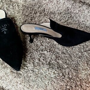 Prada Calzature Donna Nero Heels, size 38